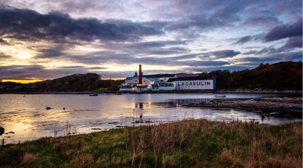 Lagavulin Scotch whisky distillery in Scotland 