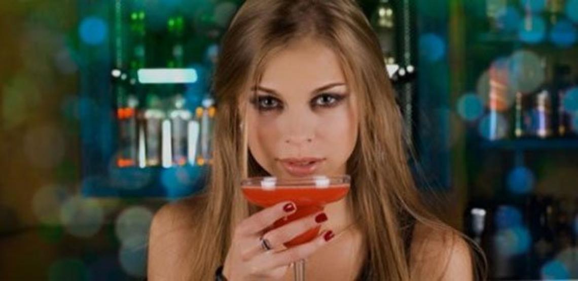 girl drinking